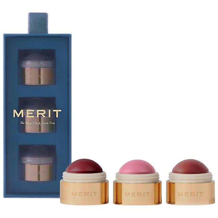 MERIT Mini Flush Balm Blush Trio